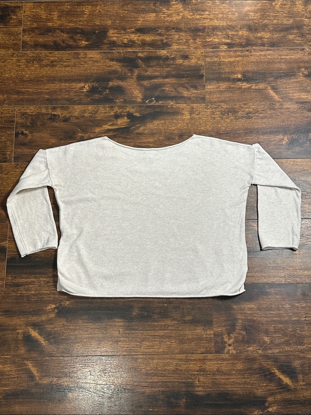 🤎 Nui Organics 100% Organic Cotton Boxy Oatmeal Top S - Picture 3 of 6